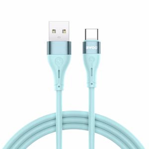 BWOO Kabelis USB - USB-C 1m 3A Minimālistisks silikons balts X280C