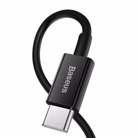 USB Kabelis Baseus "Superior" Melns "Type-C / Lightning" 100cm (up to 20W)