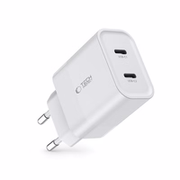 Tech-Protect C20W lādētājs 2x USB-C PD 20W - balts