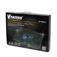 Vakoss LF-1854LK notebook cooling pad 43.2 cm (17") melns