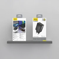 Dudao A29 65W GaN sienas lādētājs 2 x USB-C + 1 x USB-A - melns
