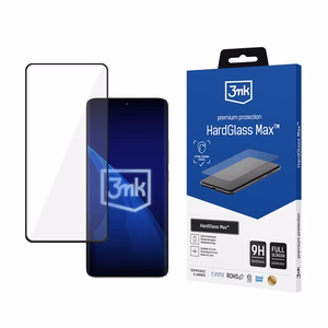 Усиленное закалённое стекло 3mk HardGlass Max чёрный для Xiaomi Redmi Note 13 Pro+