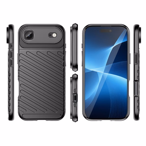 Thunder viedtālruņa apvalks iPhone 17 Air - melns