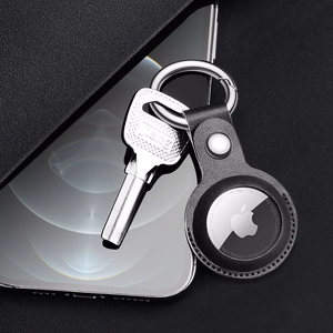 Dux Ducis 4 gab. komplekts silikona elastīgs vāks ar atslēgu piekariņu Apple AirTag (melns / zaļš / rozā / zils)