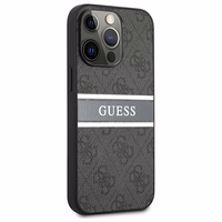 Guess GUHCP13L4GDGR iPhone 13 Pro / 13 6.1" pelēks/pelēks hardcase 4G Stripe