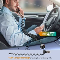 CC05 Automašīnas lādētājs 2 porti PD60 W + USB-C kabelis - melns