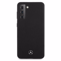 Mercedes Silikona Line apvalks Samsung Galaxy S21 melns