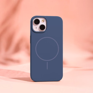 Silikona Thin Mag maciņš iPhone 17 6,3" tumši zils