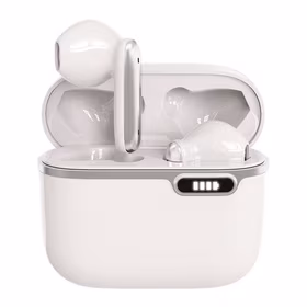 ART bezvadu austiņas Bluetooth TWS ar dokstaciju Type C AP-TW-B4W balta
