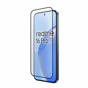 Crong 3D Armour Glass Lite pa visu virsmu līmējams rūdīta stikla ekrāna aizsargs Realme 16 Pro 5G