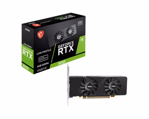 MSI GeForce RTX 3050 LP E 6GB OC videokarte