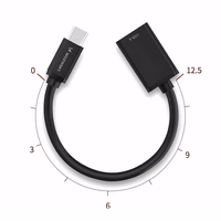 Wozinsky WOTGY1S USB-C 3.0 (vīriešu) - USB-A 3.0 (sieviešu) OTG adapteris - melns