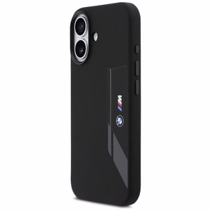 BMW M Silicon Vertical Logo MagSafe macins iPhone 17 - melns