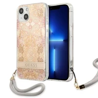 Guess GUHCP13SHFLSD iPhone 13 mini 5.4" zelta/zelta cietais apvalks Ziedu Siksniņa