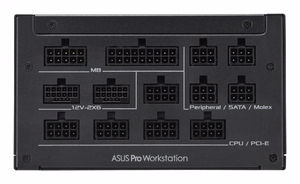 ASUS Pro WS 1600W Platinum barošanas bloks 20+4 pin ATX ATX melns