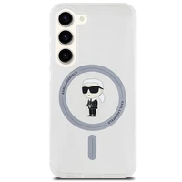 Karl Lagerfeld IML Ikonik magnētiskais viedtālruņa apvalks Samsung Galaxy S23 - caurspīdīgs