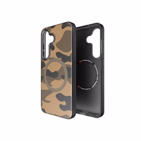 FORCELL F-PROTECT Leveli ar divu slāņu 4D tehnoloģiju, militārā nolaišanas pārbaude saderīgs ar MagSafe SAMSUNG S25 - deserta kamuflāža