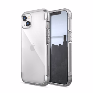 Raptic X-Doria Air apvalks iPhone 14 ar bruņu pārklājumu sudraba