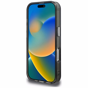 Karl Lagerfeld IML Aquarelle Karl & Choupette & Logo iPhone 16 Pro macins - melns