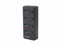 NATEC HUB USB 3.0 MANTIS 2 4-PORTS WITH SWITCH+POWER SUPPLY