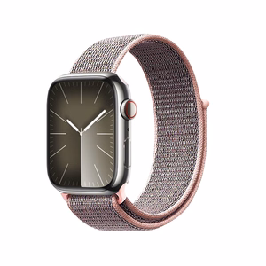 Crong Nylon Sport siksniņa Apple Watch 38 / 40 / 41 / 42 mm, gaiši rozā