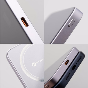 Portatīvais lādētājs saderīgs ar MagSafe Forcell F-Energy SuperSlim F5K8 QC4.0 PD3.0 15W 5000 mAh violets
