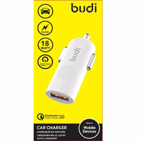 Budi - 1 USB auto lādētājs with LED indicator
