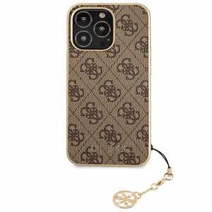 Guess GUHCP13LGF4GBR iPhone 13 Pro / 136,1" brūns/brūns maciņš 4G Charms Collection