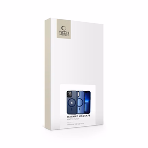 Tech-Protect MagMat MagSafe Case for iPhone 12 / 12 Pro - Matte Navy Blue