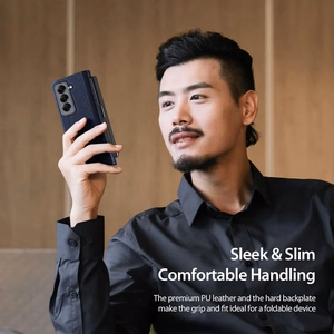 DUX DUCIS viedtālruņa apvalks BRIL ar pildspalvas turētāju SAMSUNG Z Fold SE/W25 zils