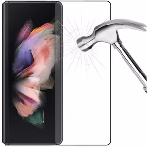Rūdīts stikls 5D Full Glue Samsung F946 Z Fold5 ārējais melns bulk
