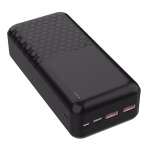 Portatīvais lādētājs POWER BANK Platinet 30000mAh (2xUSB; 1xType-C; QC3.0 22.5W) melns