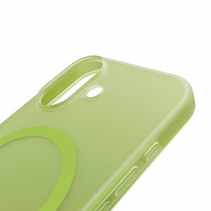 Чехол Puro Daylight силиконовый совместимый с Magsafe для iPhone 17 - полупрозрачный зелёный