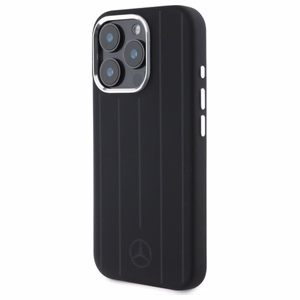 Mercedes MEHMP16L23SUVSK iPhone 16 Pro 6.3" black/black hardcase Silicone Vertical Tonal Stripes MagSafe