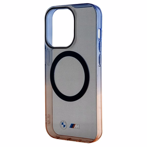 BMW Gradient Bumper Magnētiskais viedtālruņa apvalks iPhone 15 Pro Max - pelēks
