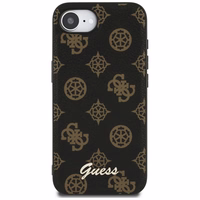 Guess Peony Script Logo magnētiskais viedtālruņa apvalks iPhone 16e - melns