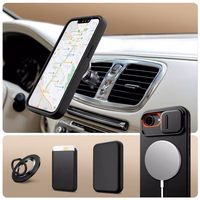 Tech-Protect Kevlar Aura magnētiskais viedtālruņa apvalks iPhone 16e - melns