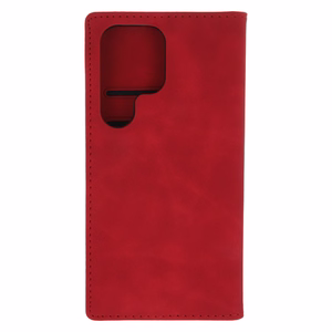 Viedais Suede maciņš for Samsung Galaxy S25 Ultra sarkans
