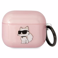 Karl Lagerfeld KLA3HNCHTCP Airpods 3 apvalks rozā/rozā Ikonik Choupette