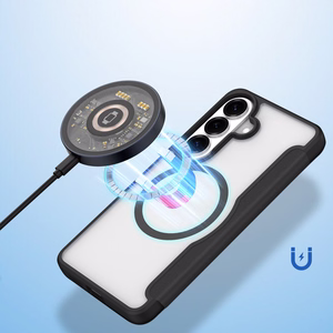 Dux Ducis Skin X Pro MagSafe saderīgs maka maciņš priekš Samsung Galaxy S26 Plus melns