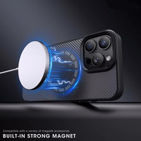 Wozinsky Oglekļa šķiedras viedtālruņa apvalks ar Magnētisko Samsung Galaxy S25 Ultra - Brūns