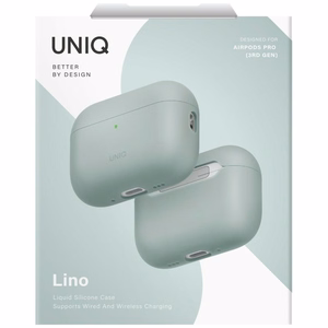 Uniq Lino silikona apvalks AirPods Pro 3 - zaļš