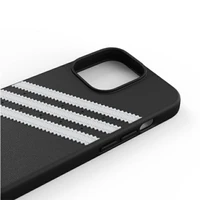 Adidas OR veidots apvalks PU iPhone 13 Pro / iPhone 13 - melns un balts
