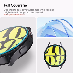 Spigen Glas.tR EZ Fit grūdināts stikls pulkstenim Samsung Galaxy Watch 7 (44 mm) - 2 gab.