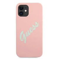 Guess GUHCP12SLSVSPG iPhone 12 mini 5.4" rozā zaļš/zaļš rozā cietais apvalks Silikona Vintage