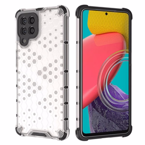 Honeycomb case бронированная крышка с гелевой рамкой для Samsung Galaxy M53 5G чёрный