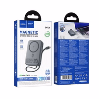 Ārējā baterija Power Bank Hoco Q44A 45W Magnetic 20000mAh melna