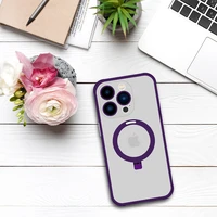 Viedtālruņa apvalks ar statīvu MagSafe Iphone 12 Pro (m) - violets