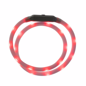 Silikona LED mājdzīvnieka kaklasiksna LLFG24034