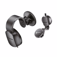 FORCELL F-GRIP MagFlex magnētiskais auto turētājs priekšējā stiklā un panelī, saderīgs ar MagSafe, melns